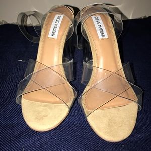 Steve Madden Clear Strap sexy shoes